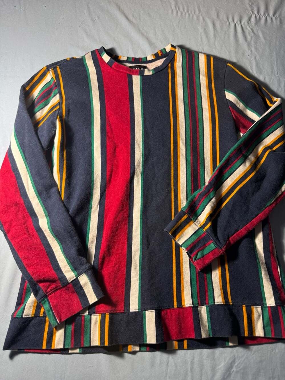 Pacsun Striped Crewneck Sweatshirt Size M Retro